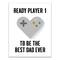Ready Player 1 Best Dad Canvas Wall Art